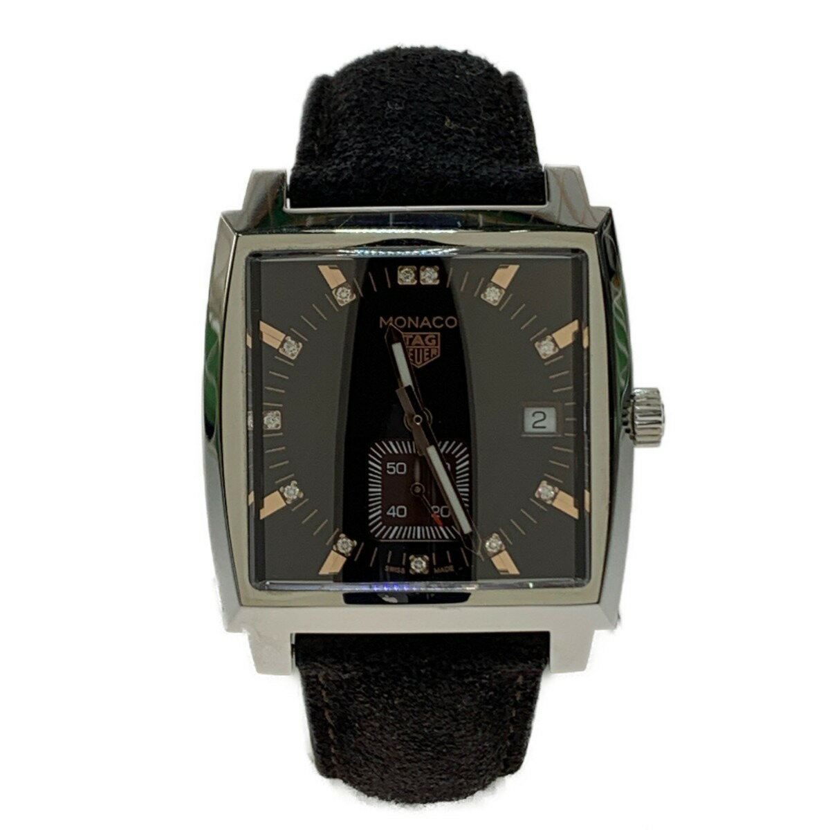 ▽▽【中古】TAG HEUER タグホイヤー モナコ レディ キングスマン リミテッドエディション 12Pダイヤ WAW131C Bランク