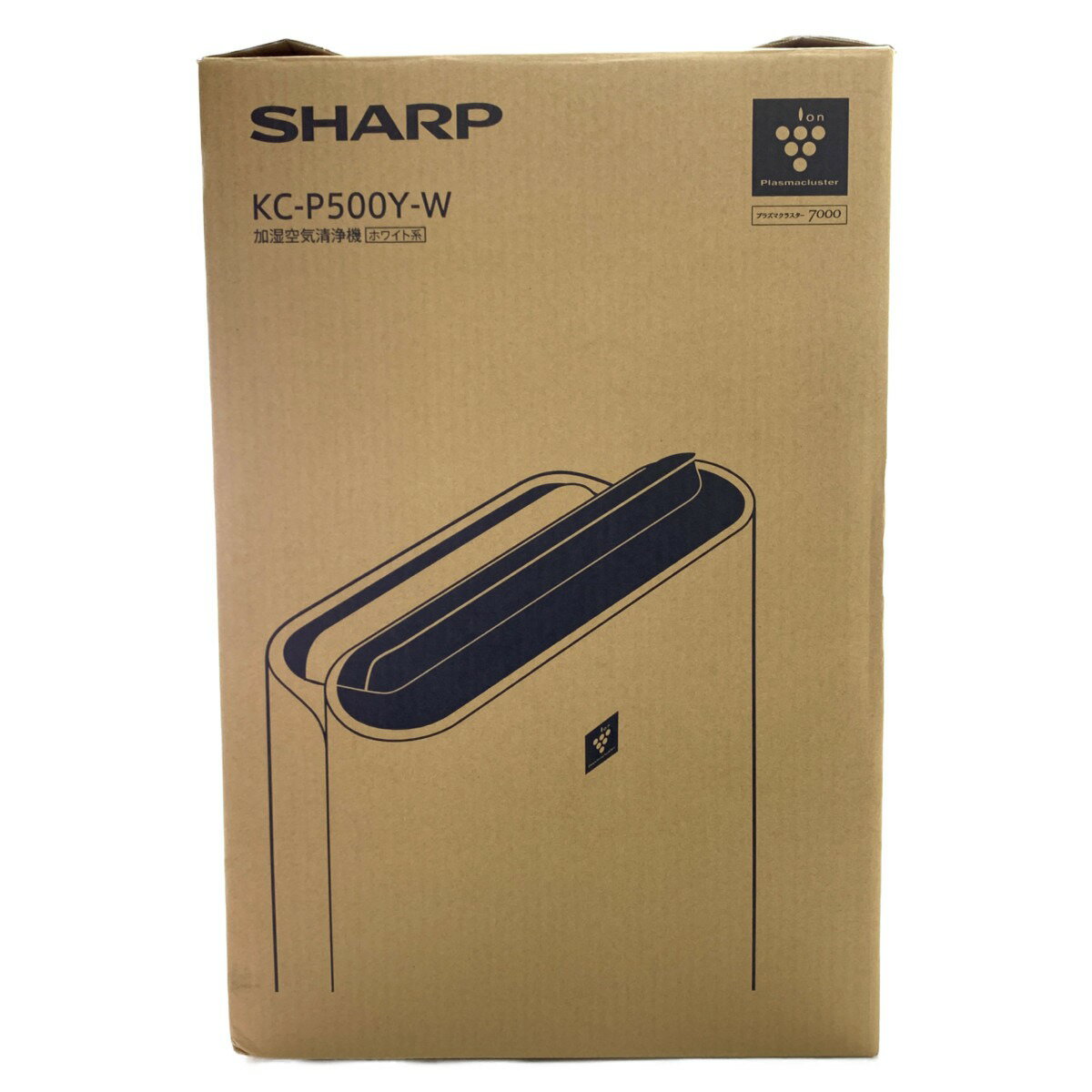 ▽▽【中古】SHARP シャープ 加湿空気清浄機　プラズマクラスター7000搭載　2022年製 KC-P500Y-W ホワイト系 Sランク