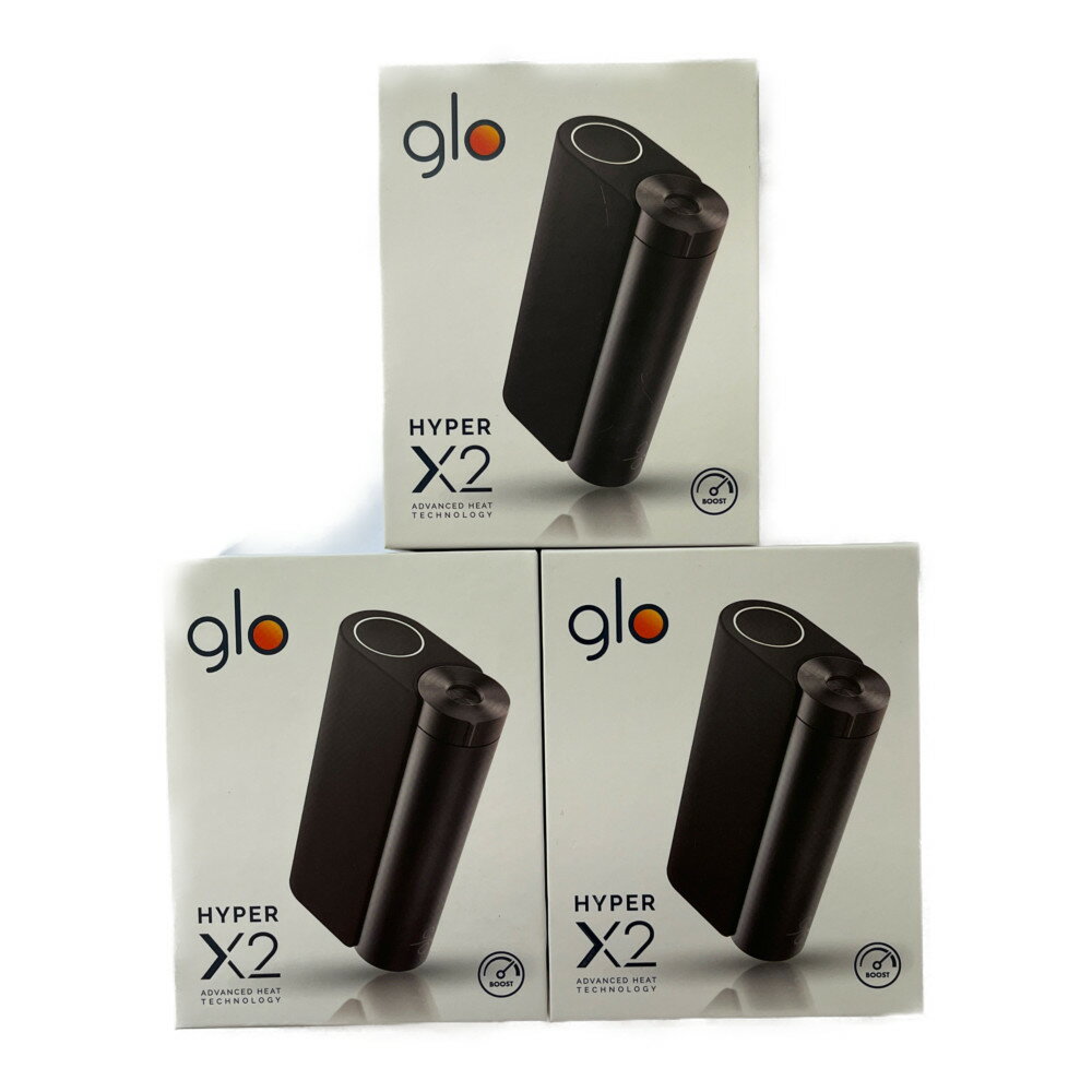 ◆◆【中古】glo グロー 電子タバコ　HYPER X2　【未開封品】3個まとめ G500 Nランク