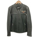 ☆☆【中古】HARLEY-DAVIDSON ハーレーダビッドソン レザージャケット 牛革 SIZE S メンズ 98058-13VM ブラック Cランク