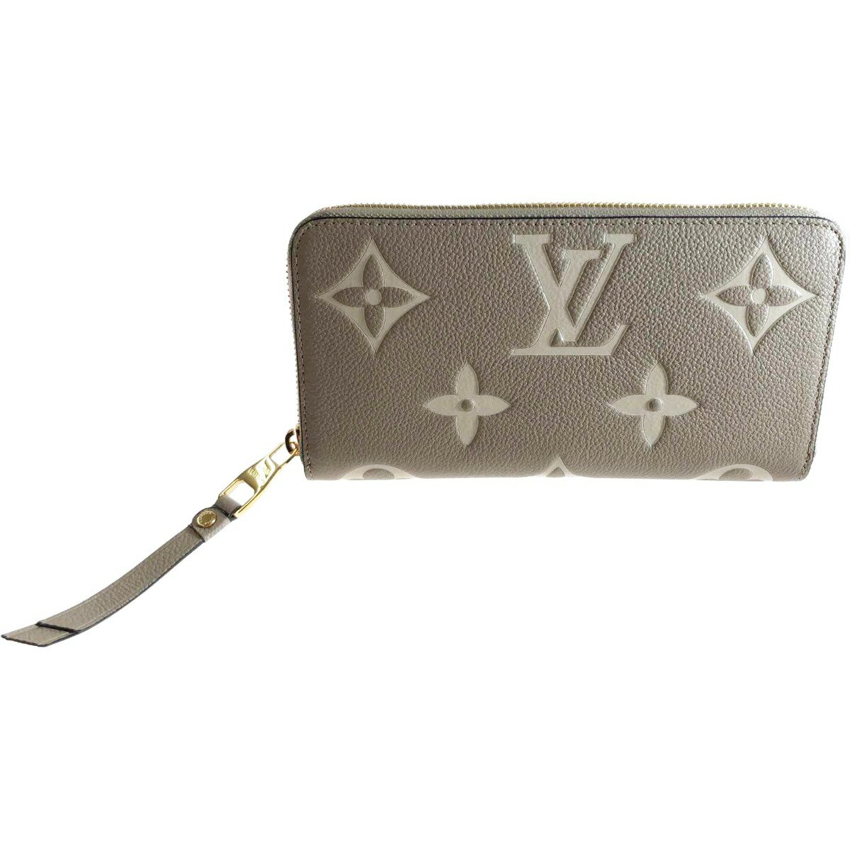 〇〇【中古】LOUIS VUITTON ルイヴィトン バイカラー モノグラム アンプラント ジッピーウォレット 長財布 M69794 トゥルトレール クレーム Aランク