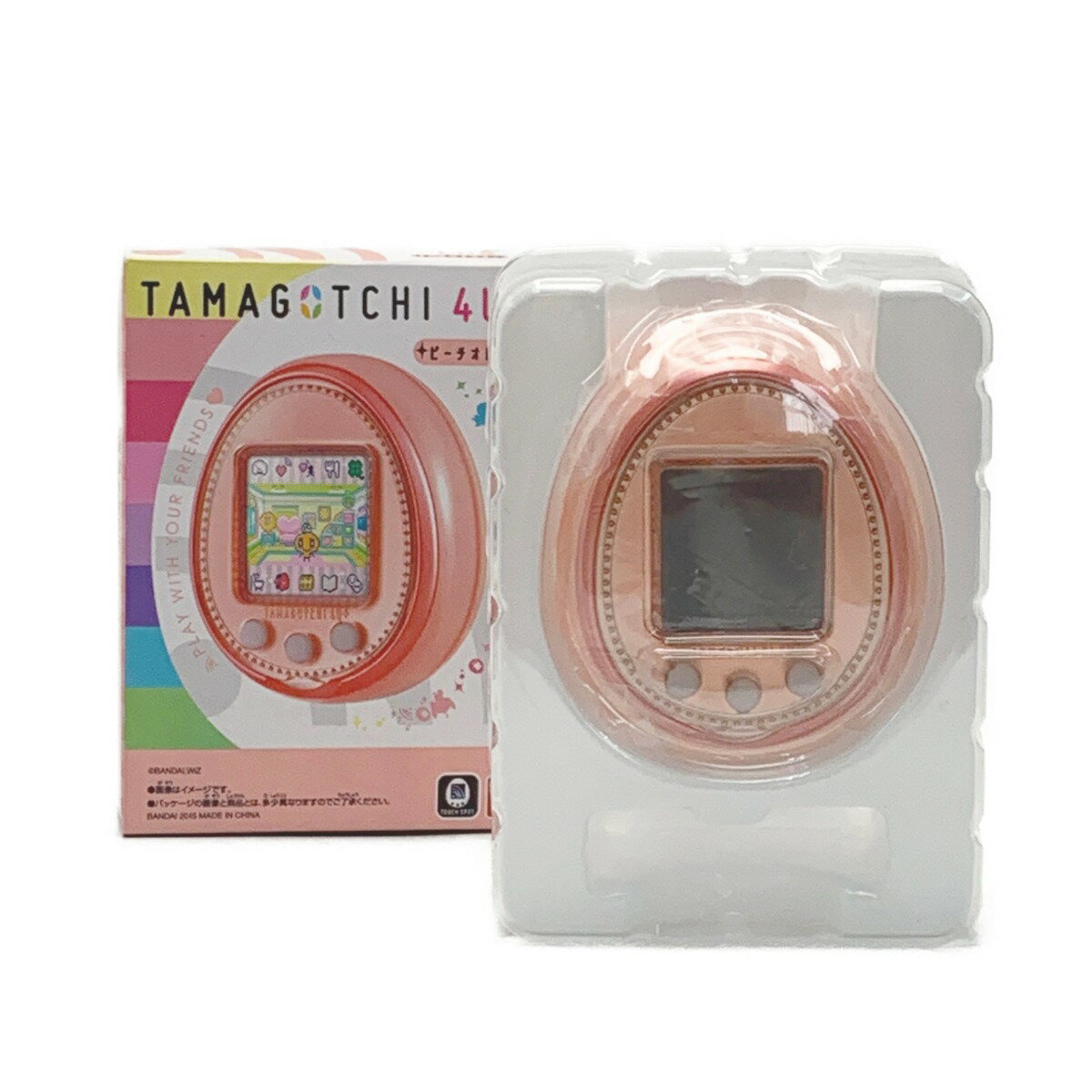 ☆☆【中古】 TAMAGOTCHI たまごっち《 TAMAGOTCHI 4U+ 》ピーチオレンジ Aランク