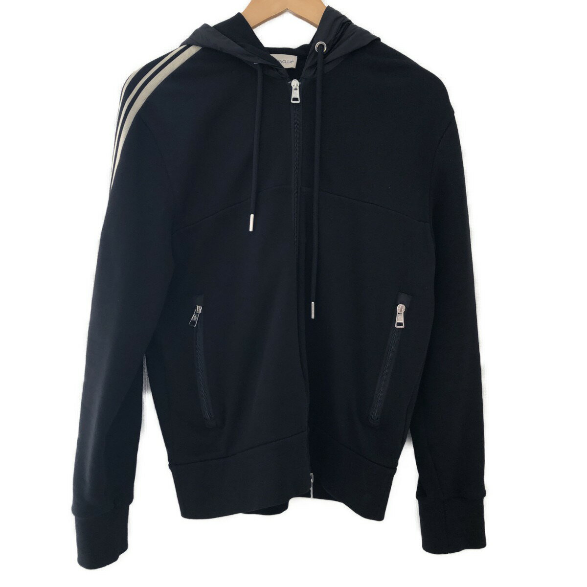 □□【中古】MONCLER モンクレール メンズ衣料 パーカー ジップパーカー　MAGLIA CARDIGAN　　SIZE M F10918G70200 ブラック Bランク