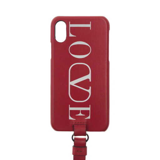 〇〇【中古】VALENTINO バレンチノ IPhone X Xs ケース レッド Bランク 〇〇【中古】VALENTINO バレンチノ IPhone X Xs ケース レッド Bランク