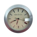 〇〇【中古】GUCCI グッチ Gマーク テーブルクロック YC210005 ブラウン Bランク