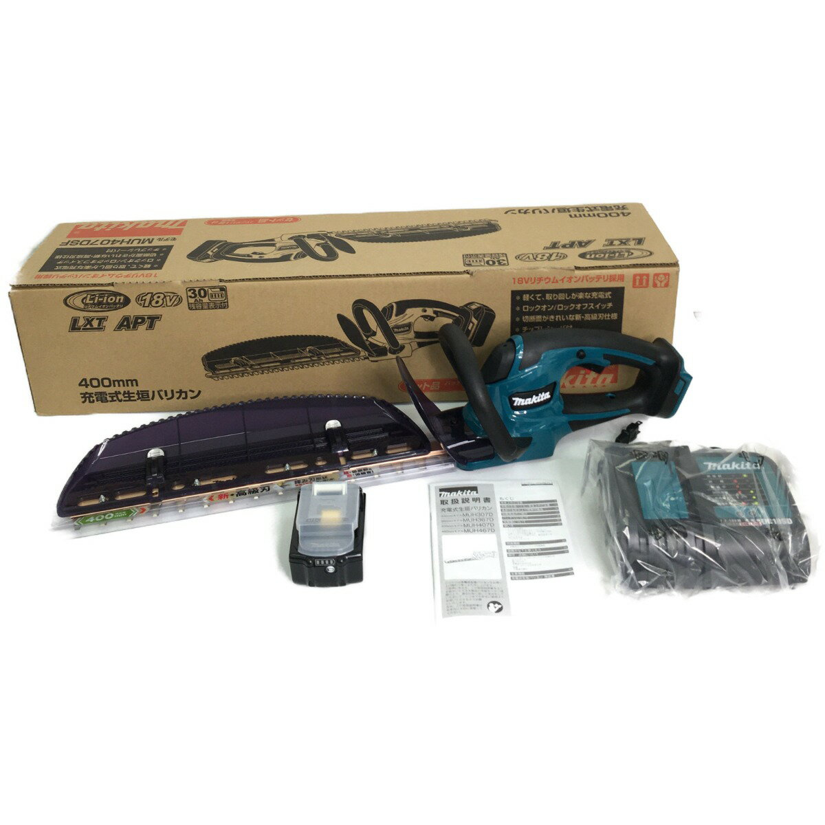 ▼▼【中古】MAKITA マキタ 18v 400mm充電式生垣バリカン MUH407DSF Aランク