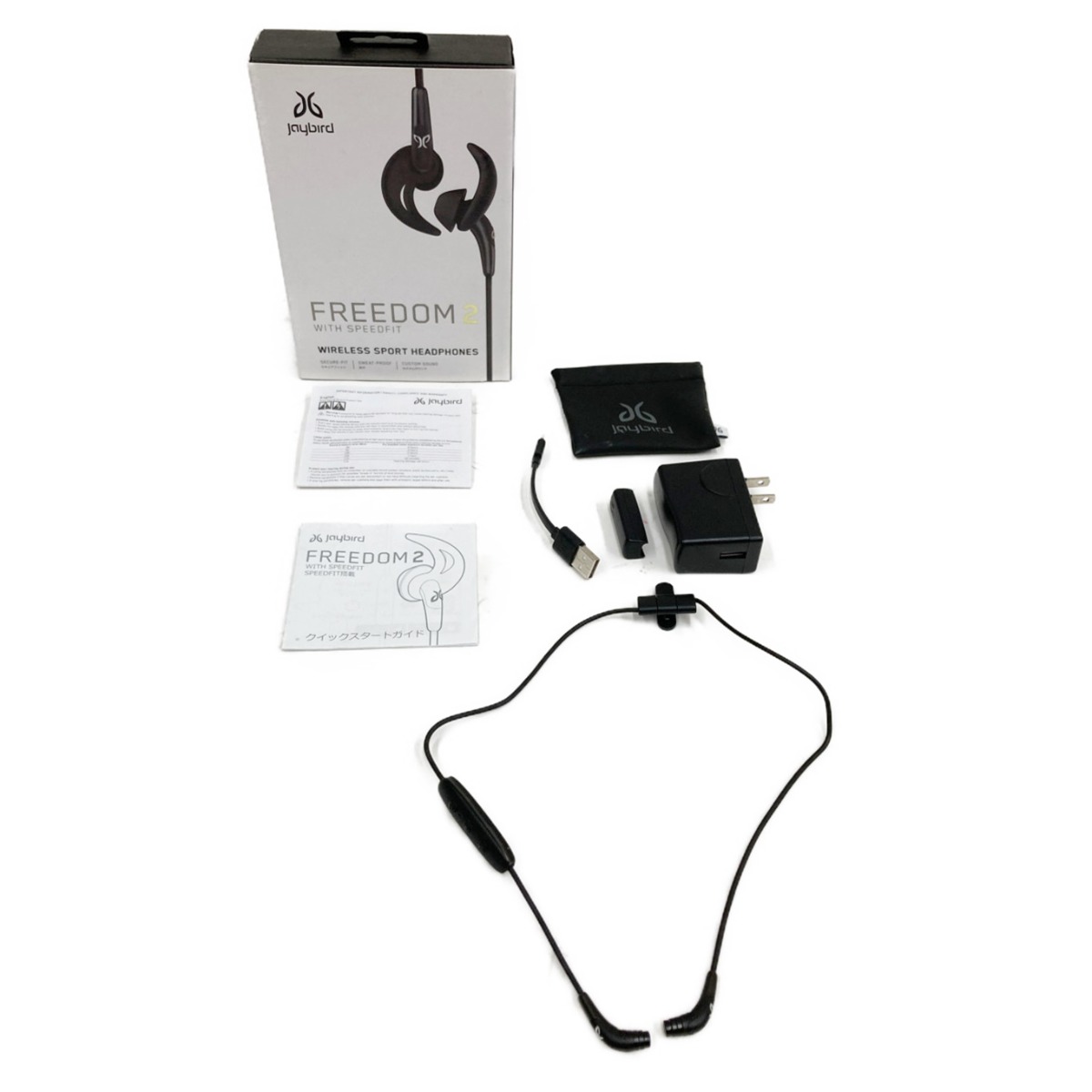 〇〇【中古】Jaybird ジェイバード FREEDOM 2 WIRELESS SPORT HEADPHONES ワイヤレスイヤフォン JBD-FDM-002 Cランク