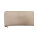 〇〇【中古】PRADA プラダ ラウンド 長財布 サフィアーノ 1ML506 ベージュ Bランク(4)