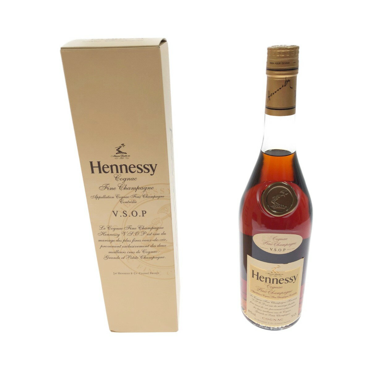 〇〇【中古】Hennessy ヘネシー V.S.O.P フィーヌ シャンパーニュ ブランデー 700ml 40度 Nランク 未開栓