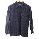 □□【中古】50s PENDLETON メンズ衣料 シャツ ウールシャツ サイズ16 1/2 ブラウン Bランク