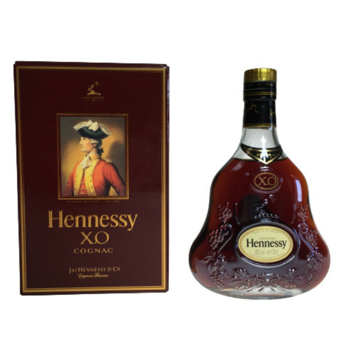 ◎◎【中古】Hennessy ヘネシー XO 金キャップ コニャック ハーフボトル 350ml 40% 箱付 Nランク 未開栓