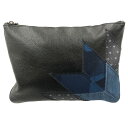 〇〇【中古】COACH コーチ デニム クラッチバッグ セカンドバッグ F66567 ブルー Bランク(4)