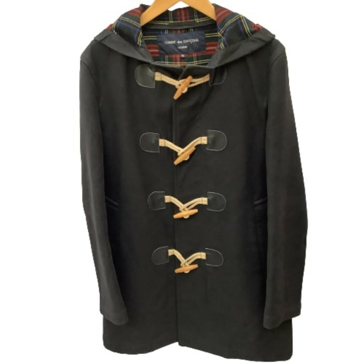 ♪♪【中古】COMME des GARCONS コムデギャルソン メンズ ダッフルコート SIZE M HR-C048 ブラック Cランク