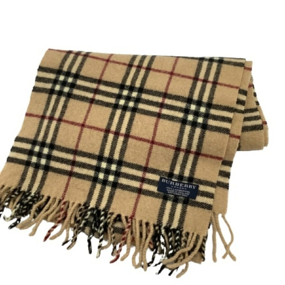 ♪♪【中古】BURBERRY バーバリー マフラー チェック ベージュ Aランク