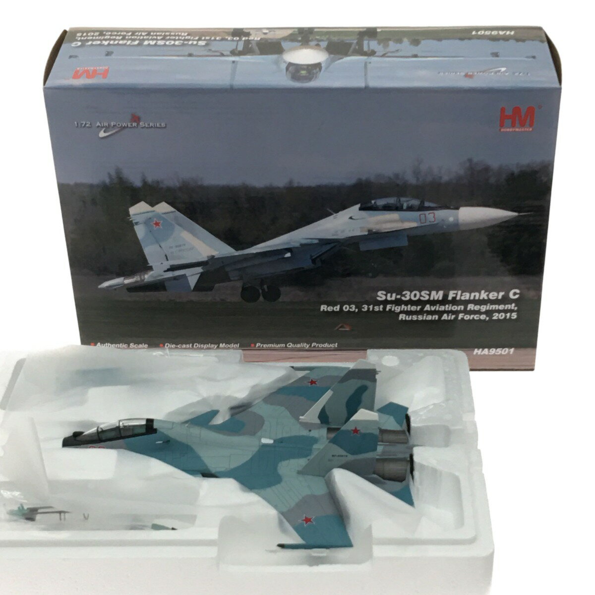 ▼▼【中古】ホビーマスター HOBBYMASTER 1/72 Su-30SM フランカー ロシア航空宇宙軍 第31戦闘飛行隊 HA9501 Bランク