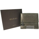 ▼▼GUCCI グッチ レディース 二つ折り Wホック財布 インプリメ アイコンチャーム 212105 シャンパンゴールド Bランク