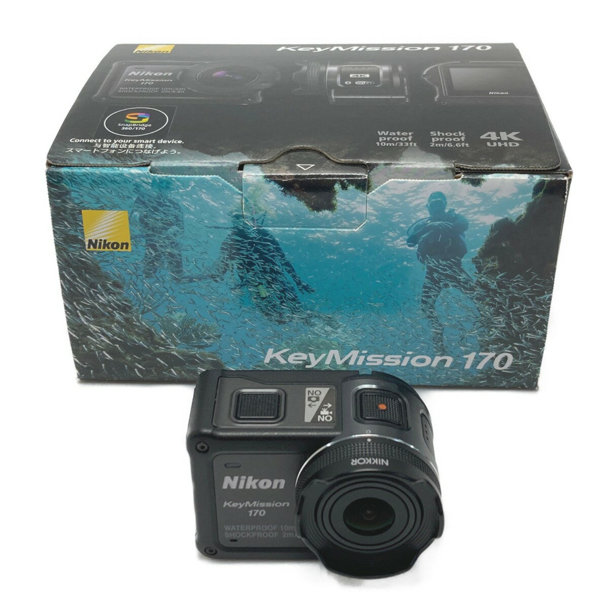 ☆☆【中古】Nikon ニコン アクションカメラ KeyMission 170 箱付き Bランク