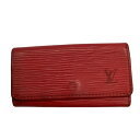 ♪♪【中古】LOUIS VUITTON ルイヴィトン キーケース M63827 レッド Cランク