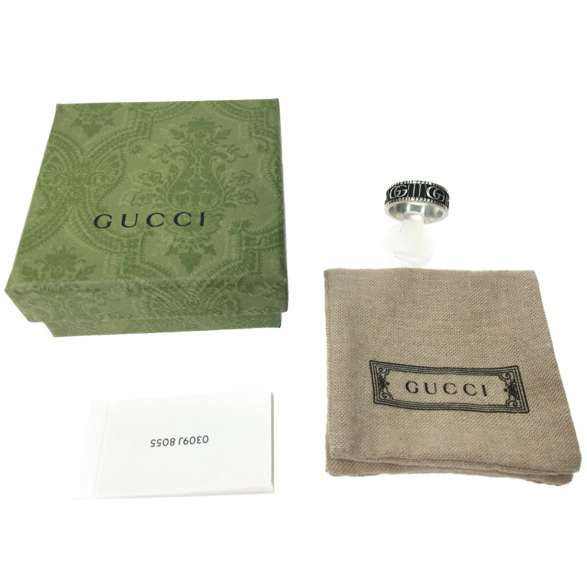 ▼▼【中古】GUCCI グッチ ダブルG シルバーリング 指輪 20号 DOUBLE G RING Bランク