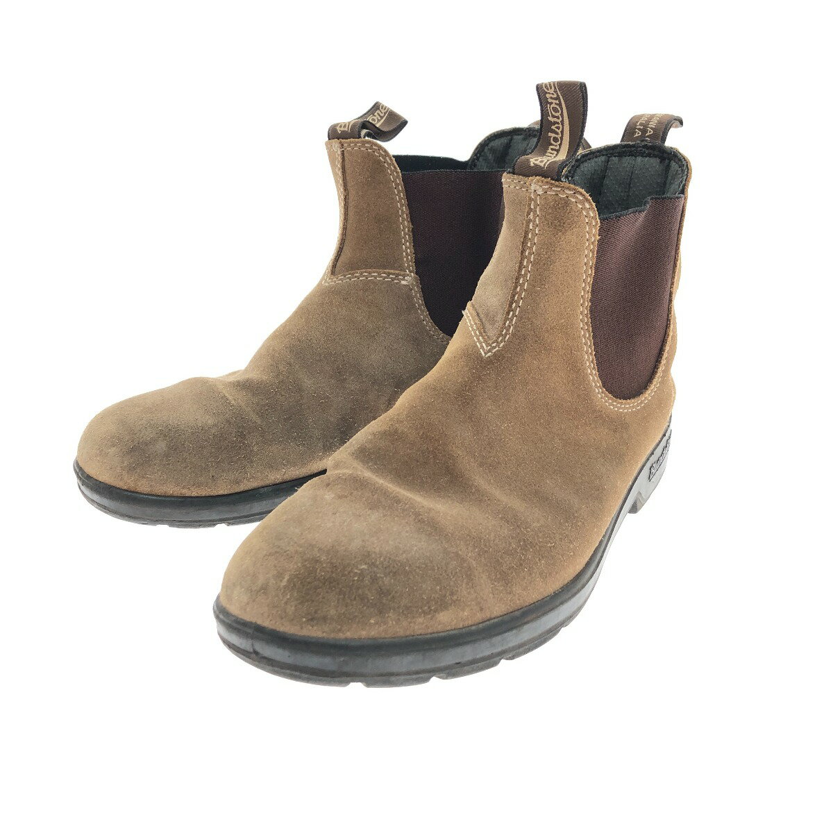 □□【中古】Blundstone 靴 ブーツ サイドゴアブーツ ス ウェード サイズ8 ブラウン Bランク