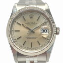 ☆☆【中古】ROLEX ロレックス デイトジャスト S番 16234 シルバー文字盤 自動巻き メンズ 腕時計 箱・ギャランティ有 Bランク