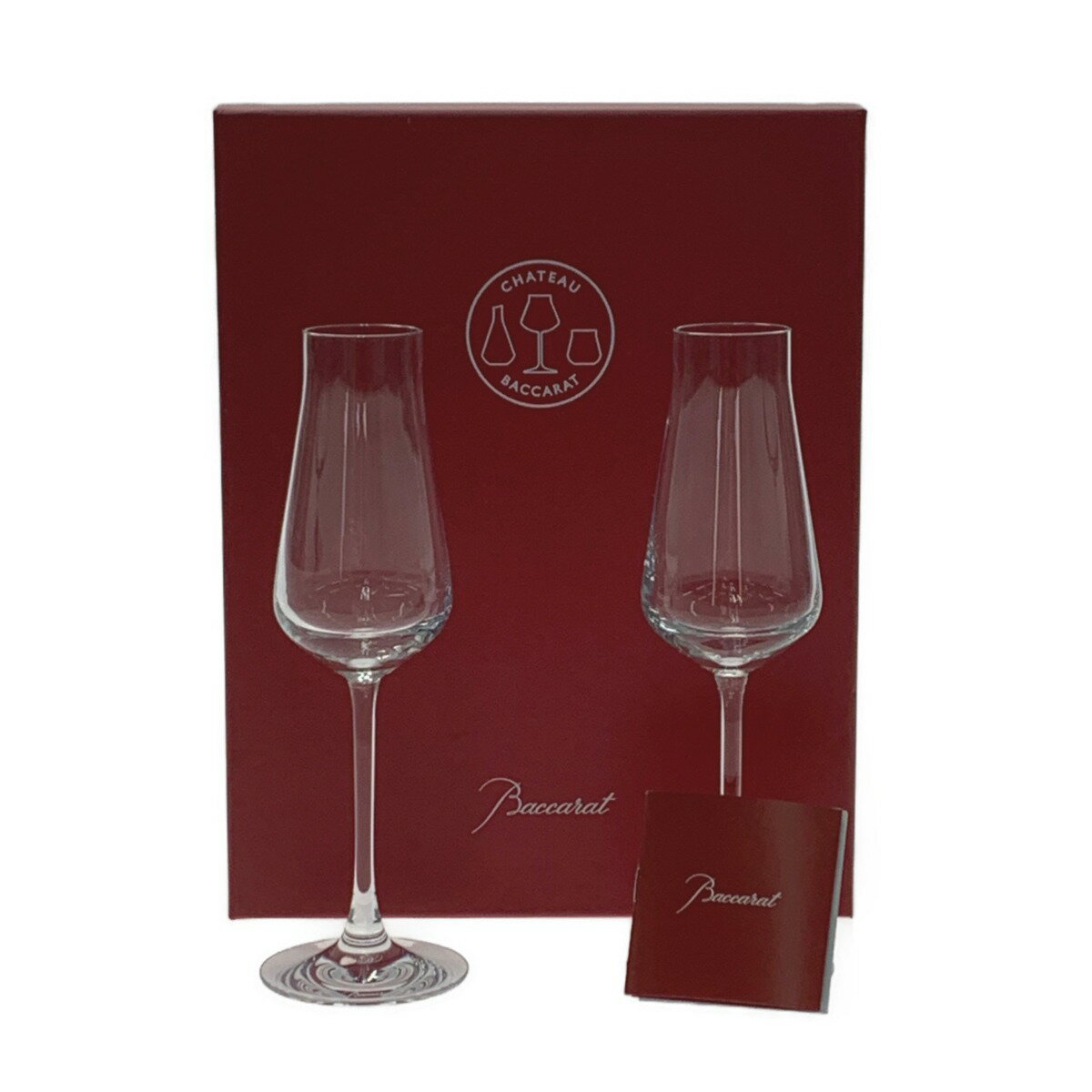 ☆☆【中古】Baccarat バカラ 《 シャトーバカラ シャンパンフルート 》2客セット Aランク