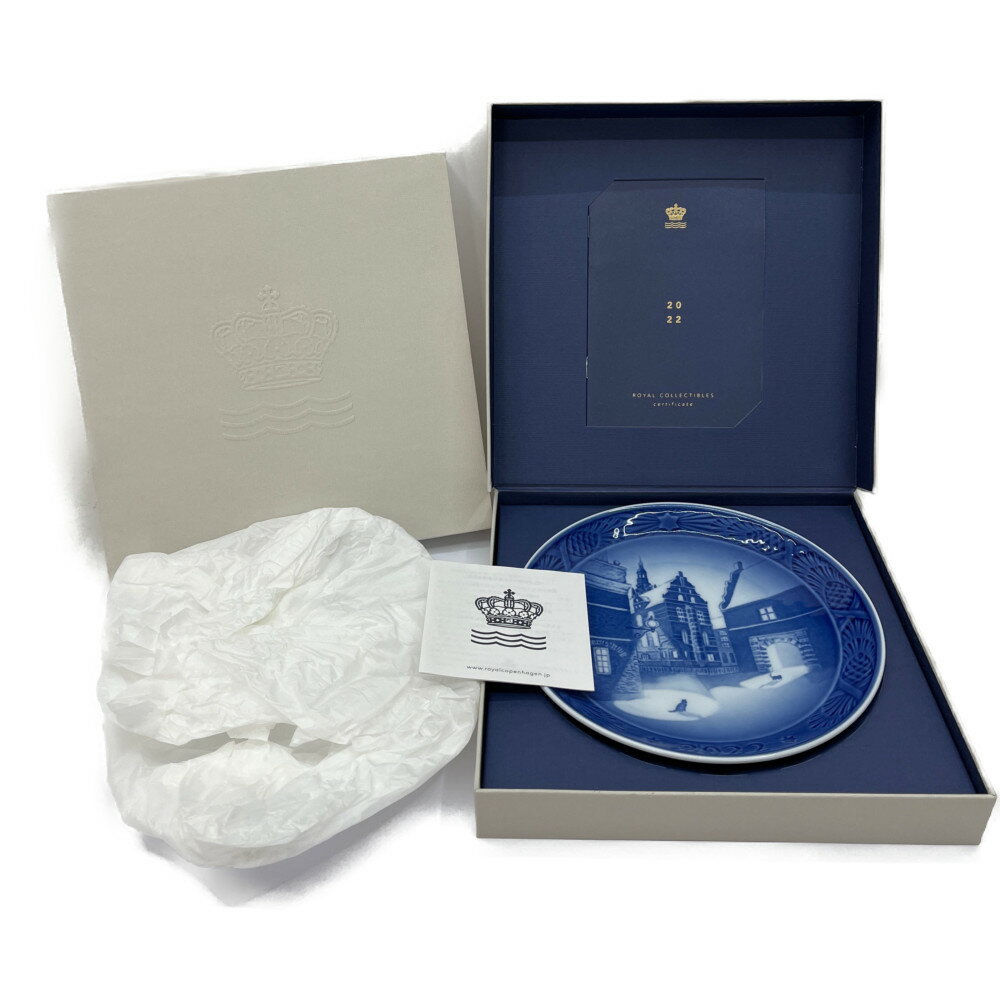 ◆◆【中古】ROYAL COPENHAGEN ロイヤル・コペンハーゲン 2022年　イヤープレート　箱付 Sランク