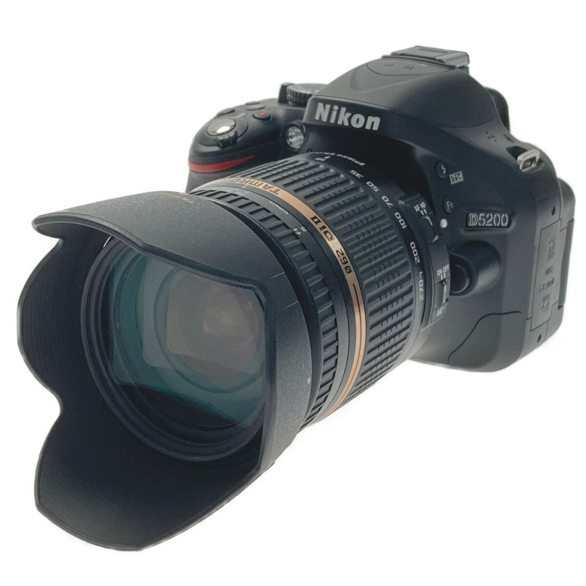 ☆☆【中古】Nikon ニコン D5200 レンズ TAMRON 18-270mm F/3.5-6.3 デジタル一眼 カメラ バッグ付き Bランク