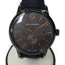 ▼▼【中古】BURBERRY LONDON バーバリーロンドン メンズ クオーツ クラシックラウンド オールブラック デイト BU10010 Bランク