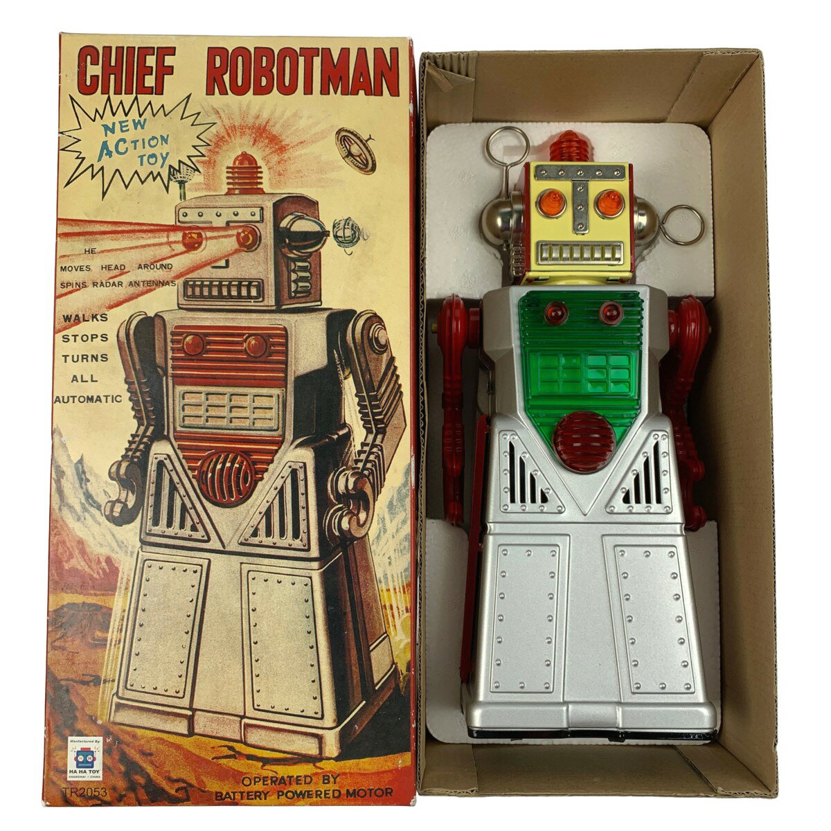 ▽▽【中古】HA HA TOY 　CHIEF ROBOTMAN チーフロボットマン 箱付 Bランク