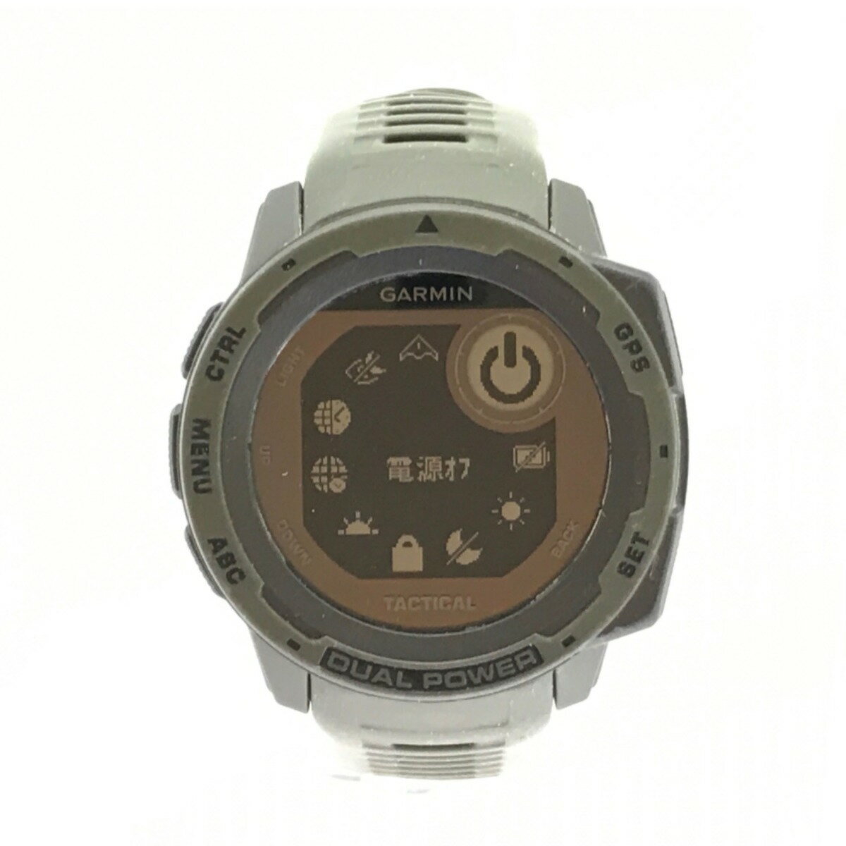 ▼▼【中古】 GARMIN ガーミン Instinct Tactical Dual Power Moss 010-02293-48 Cランク