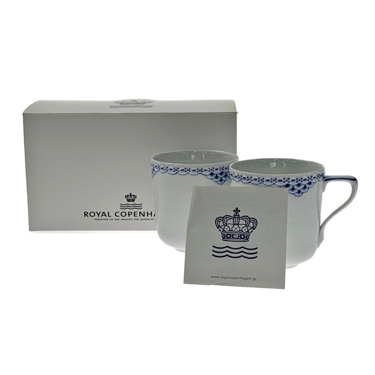 ☆☆【中古】ROYAL COPENHAGEN ロイヤル・コペンハーゲン 《 プリンセス 》ペア マグカップ Aランク