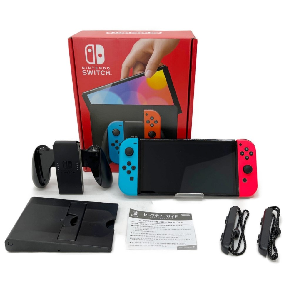 ◆◆【中古】Nintendo ニンテンドウ スイッチ 有機ELモデル HEG-001 ネオンブルー・ネオンレッド Bランク