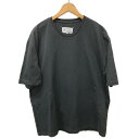 ☆☆【中古】Maison Margiela マルタンマルジェラ 半袖 Tシャツ サイズ 44 メンズ ブラック Cランク