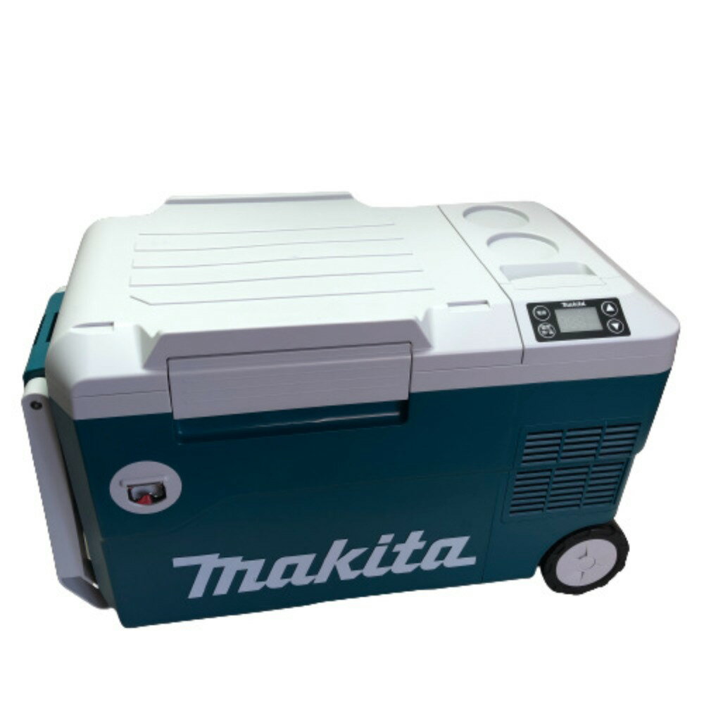 ◇◇【中古】MAKITA マキタ 充電式冷温庫 充電器・充電池1個・取説・アダプター コードレス式 18v CW180D グリーン Cランク