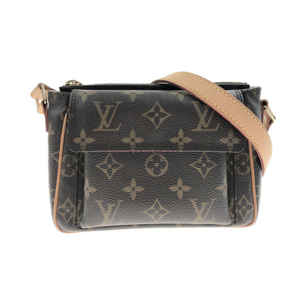 〇〇【中古】LOUIS VUITTON ルイヴィトン モノグラム ヴィバ シテPM ショルダーバッグ M51165 ブラウン Bランク