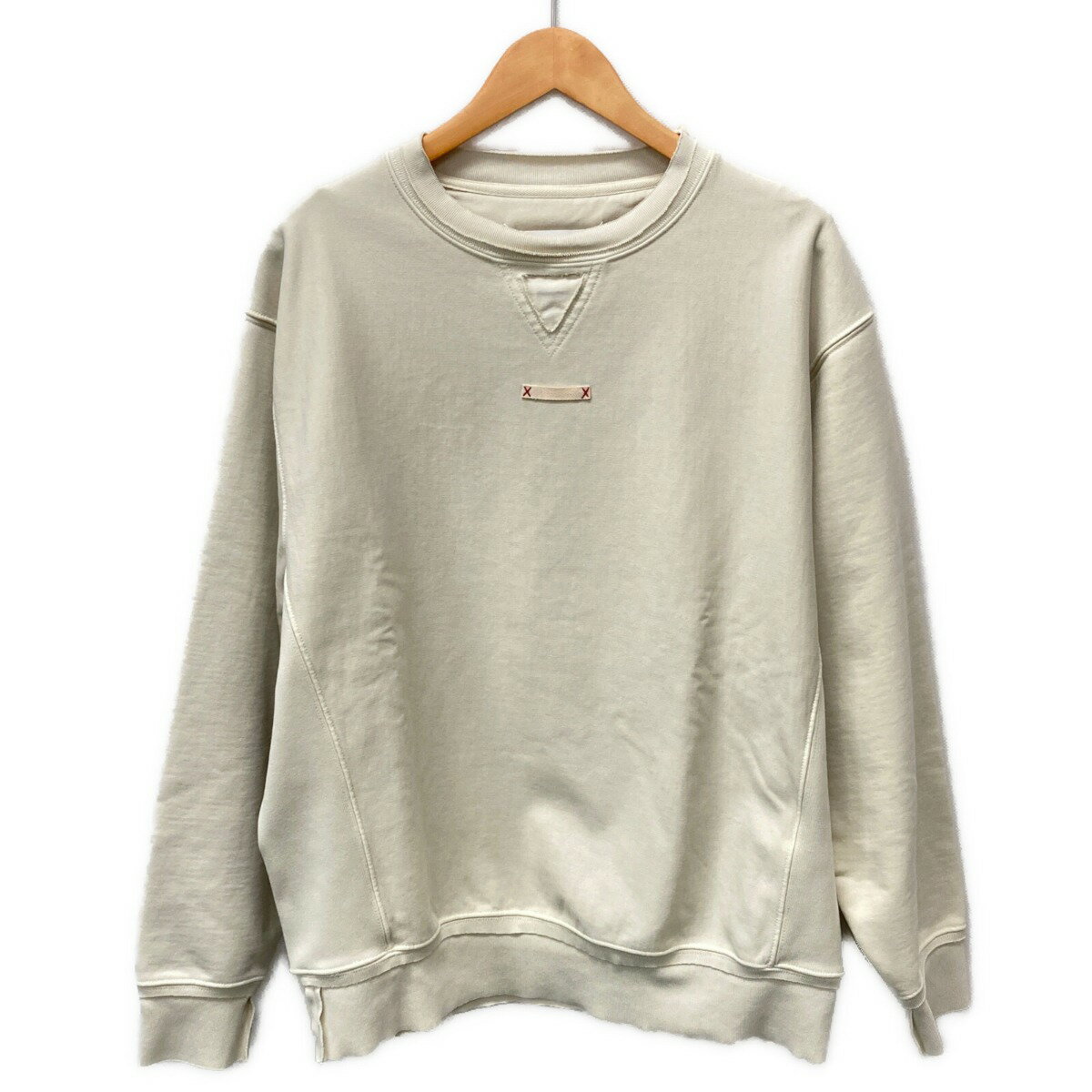 ☆☆【中古】Maison Margiela マルタンマルジェラ クルーネック スウェット S50GU0185/S25520 アイボリー サイズ S メンズ Aランク