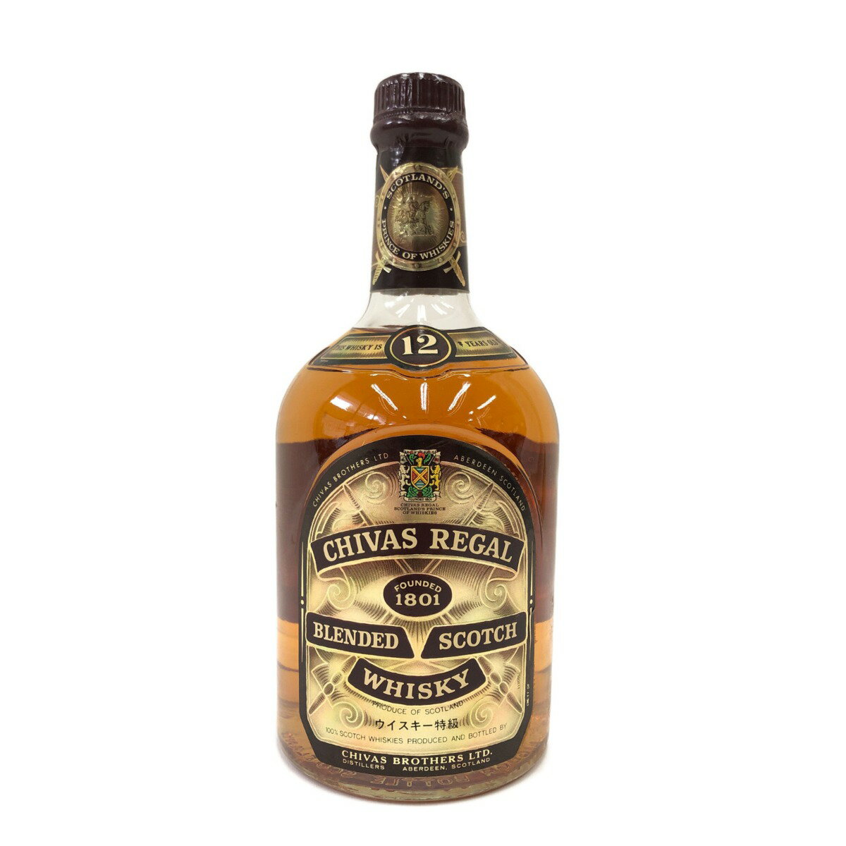 〇〇【中古】CHIVAS REGAL シーバスリーガル ウィスキー スコッチ 12年 旧ボトル 750ml Nランク 未開栓