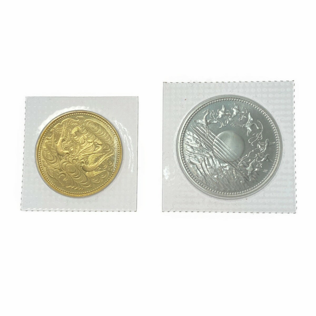 ☆☆【中古】造幣局 天皇陛下御在位60年 記念硬貨 昭和61年 10万円金貨・1万円銀貨 ブリスターパック入り 拾万円・壱万円 Nランク