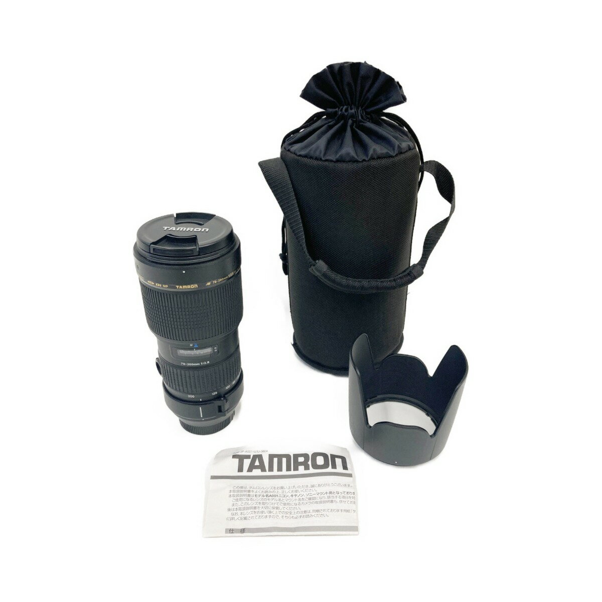 〇〇【中古】TAMRON タムロン SP AF70-200mm F/2.8 Di LD [IF] MACRO ソフトケース付ニコンマウント A001 交換レンズ Bランク