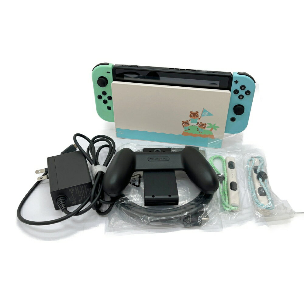 ◆◆【中古】Nintendo Switch スイッチ本体　あつまれどうぶつの森バージョン HAC-001(-01) コントローラー・充電器付 Bランク