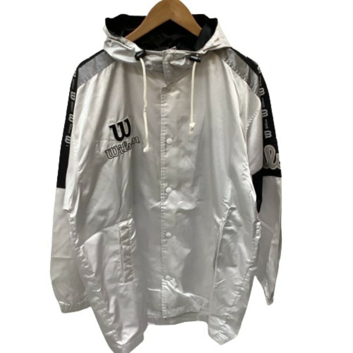 ♪♪【中古】Wilson ウィルソン メンズ Vintage ヴィンテージ ナイロンジャケット SIZE L ホワイト Bランク