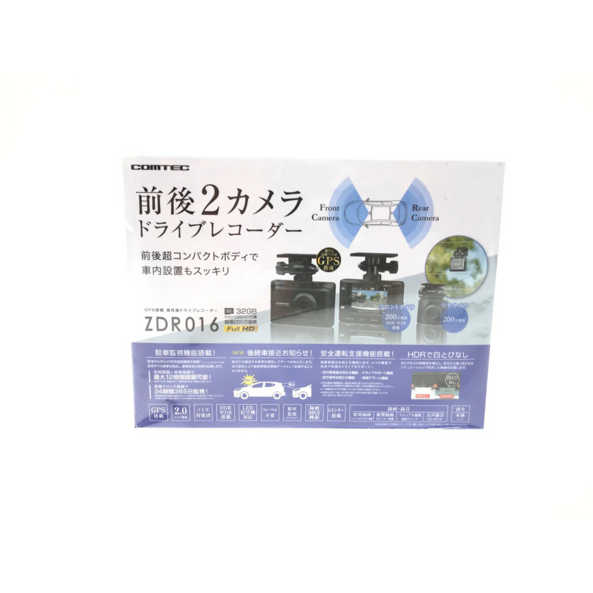 ▼▼【中古】COMTEC ドライブレコーダー ZDR016 Sランク