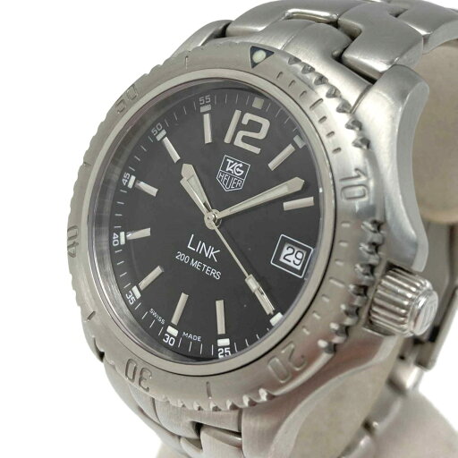 ☆☆【中古】TAG HEUER タグホイヤー リンク デイト WT1110-0 ブラック クォーツ メンズ 腕時計 LINK Bランク ☆☆【中古】TAG HEUER タグホイヤー リンク デイト WT1110-0 ブラック クォーツ メンズ 腕時計 LINK Bランク