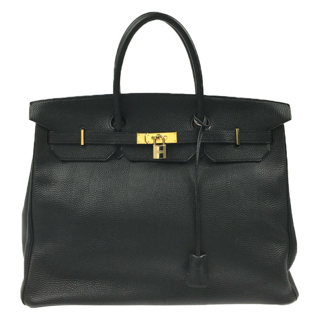 ▽▽【中古】HERMES エルメス バーキン40 ハンドバッグ トゴ H刻印 2004年 ゴールド金具 ブラック Cランク