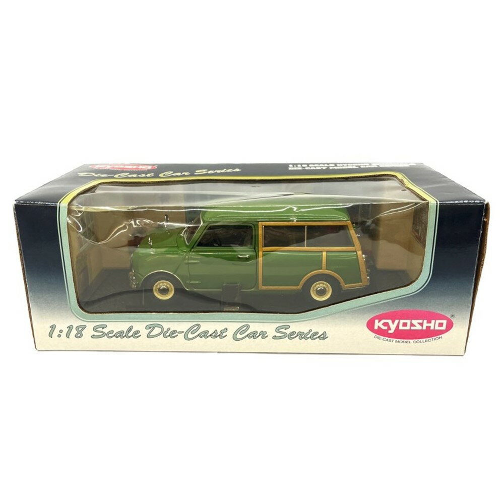 ◆◆【中古】京商　KYOSHO 1/18 モーリス ミニ トラベラー　ミニクーパー　ダイキャストカーシリーズ NO.08192G グリーン Aランク