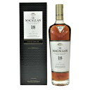 ##【中古】The MACALLAN マッカラン 18年 2021 シェリー オーク シングルモルト スコッチ ウイスキー 43％ 700ml Nランク 未開栓