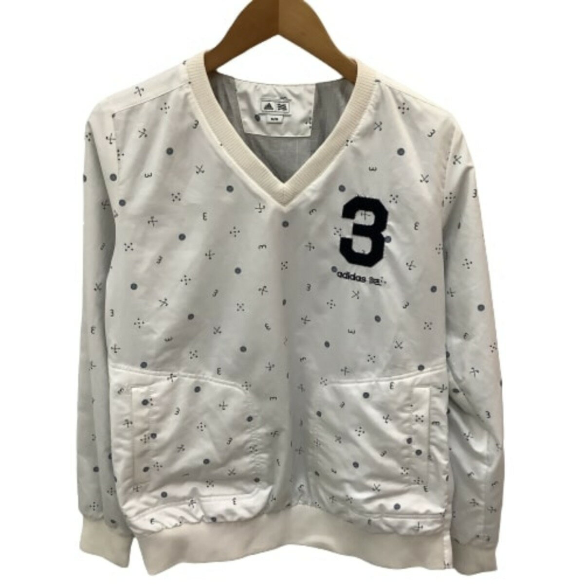 ♪♪【中古】adidas golf アディダス ゴルフ カットソー SIZE M ホワイト Bランク