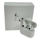 ##【中古】Apple アップル AirPods 第3世代 MME73J/A ワイヤレスヘッドフォン Dランク