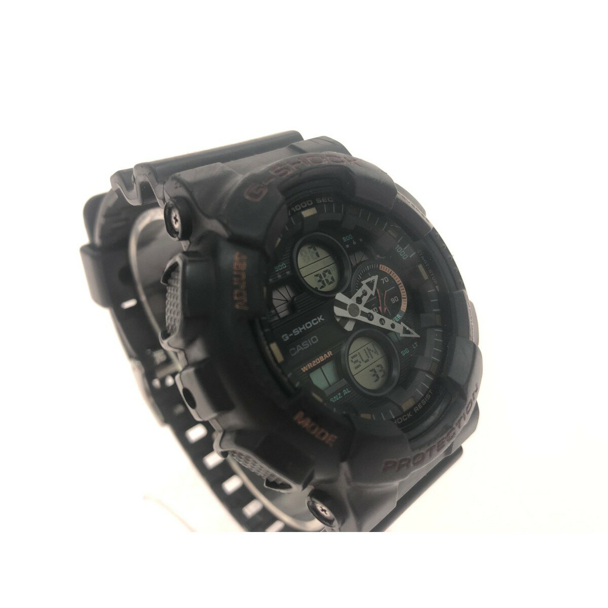 ▼▼【中古】CASIO カシオ メンズ腕時計 デジアナウォッチ クオーツ G-SHOCK Gショック GA-140 ブラック＆マルチカラー Bランク